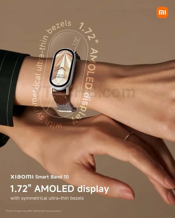 The official promotional materials of Xiaomi Band 10 have been exposed: 1.72-inch screen + 21-day battery life