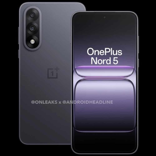 Oneplus Nord 5 / CE 5 phone renderings exposed: 50-megapixel main camera, 5200mAh battery