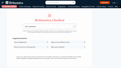 I compared ChatGPT to the Britannica AI chatbot, and the results make me want to buy the entire encyclopedia