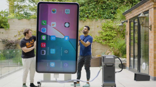 This Is The Biggest iPhone In The World (And It Has A 400-Watt Flashlight)