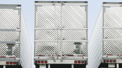 Why Some Semi-Truck Trailers Have Quilted Rear Doors