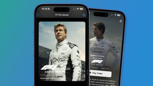 I just watched the world’s first ‘haptic’ trailer for Apple’s F1 movie and my fingers are still tingling