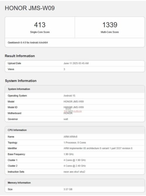 Honor Tablet X7 2025 has been exposed: equipped with Snapdragon 685 chip and 4GB of RAM