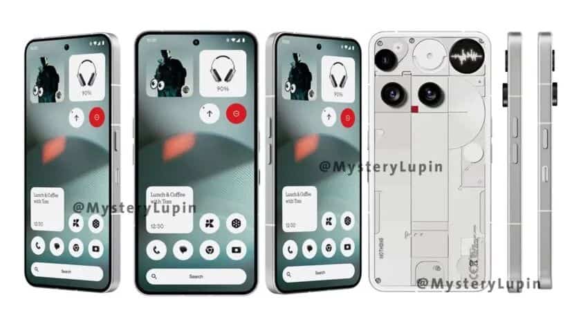 Nothing Headphone (1) Headphones/Phone (3) mobile phone renderings exposed again
