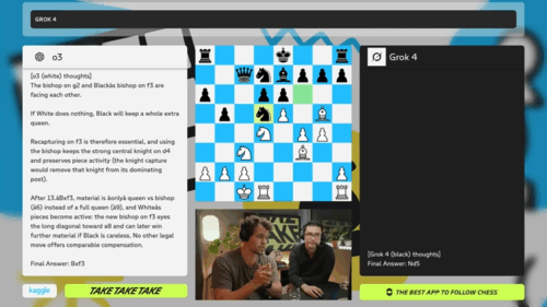 OpenAI o3 checkmates Grok in a chess showdown, and it wasn’t even close