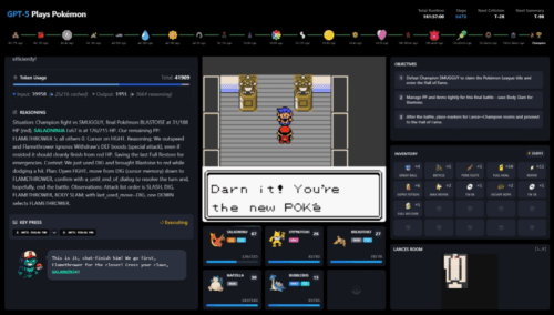 GPT-5 just completed Pokémon Red in a new world-record time – Claude, Gemini, and ChatGPT o3 aren’t even close