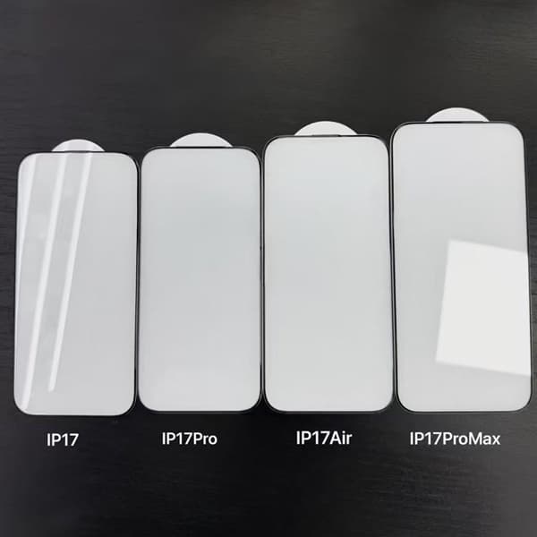 All iPhone 17 series phone films have been exposed: The screen size of the Air is between that of the Pro and Pro Max