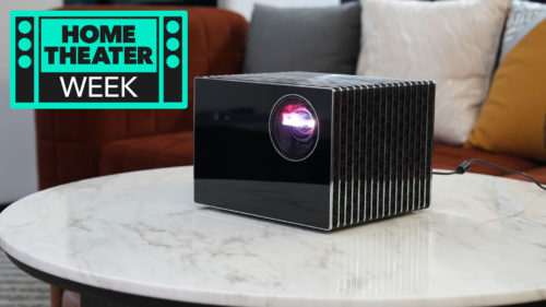 The VisionMaster Max 4K projector promises ‘unrivaled black level performance’, and there’s a matching wireless 5.1.2-channel Dolby Atmos sound system