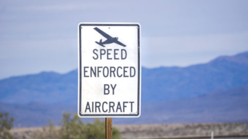 How Serious Are Those ‘Speed Enforced By Aircraft’ Signs, Really?
