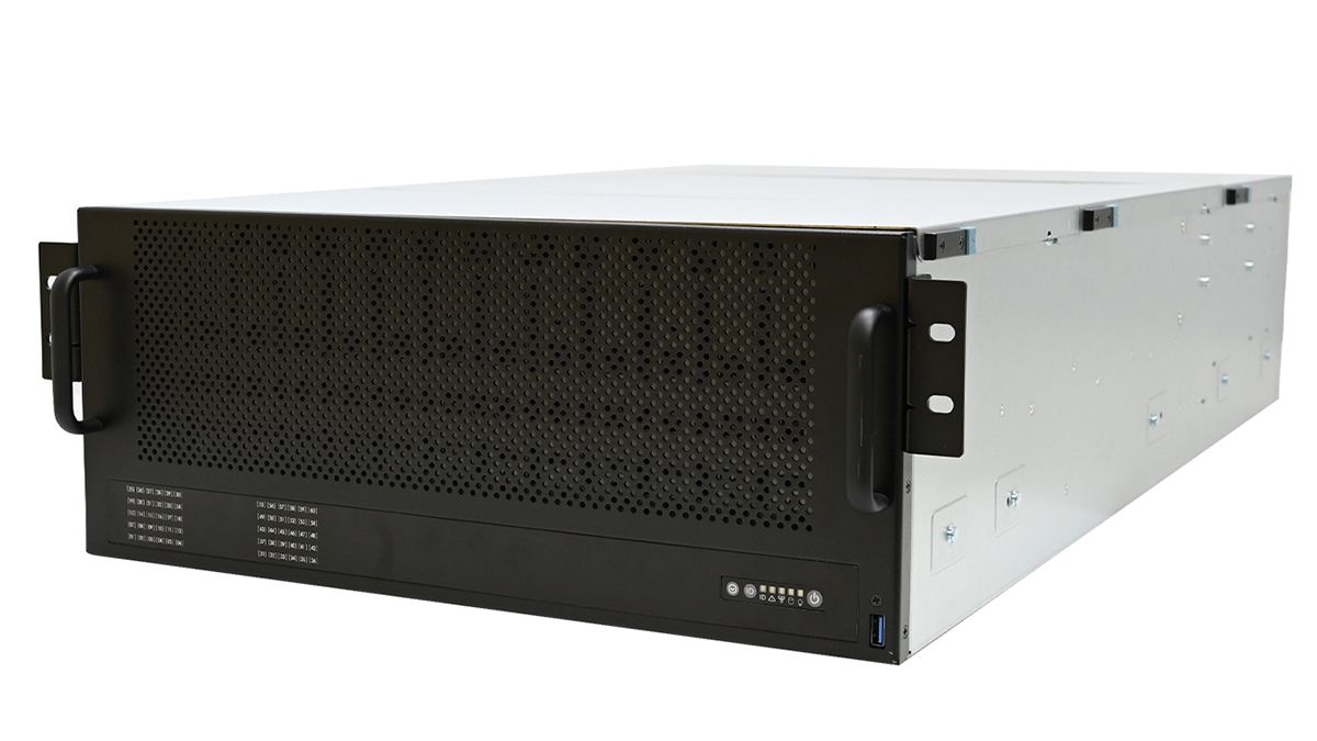 AIC’s SB407-VA server offers 70 hot-swappable bays supporting up to 3PB raw storage