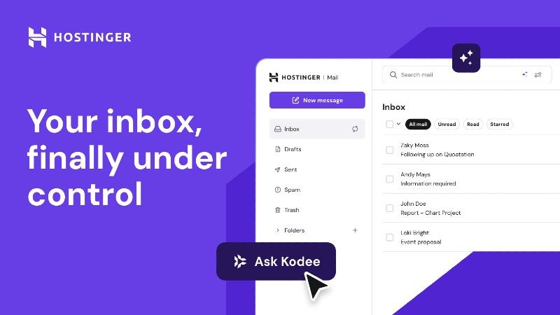 Hostinger wants to reinvent the email – unsurprisingly, using AI