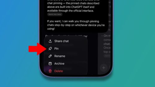 Pinned chats in ChatGPT are here – and so is a mildly annoying restriction