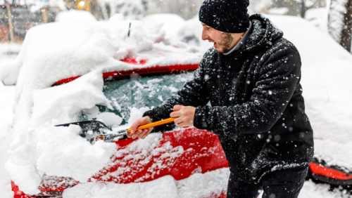 Driving With Snow On Your Car Can Get You A Ticket In These States