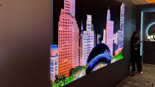 Samsung built a stunning micro-LED TV where the bezel is also a screen — and I saw it in action
