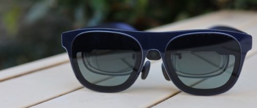 The Xreal 1S glasses put a big virtual screen in front of your face, and I’m loving the simplicity and pure entertainment value