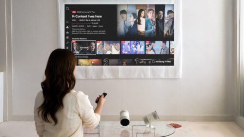 Samsung’s new Freestyle+ portable projector nearly doubles the brightness, and makes the image look better on any surface