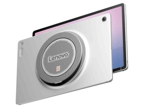 Lenovo Tab Plus Gen2 tablet computer has been unveiled, featuring a large, protruding speaker module