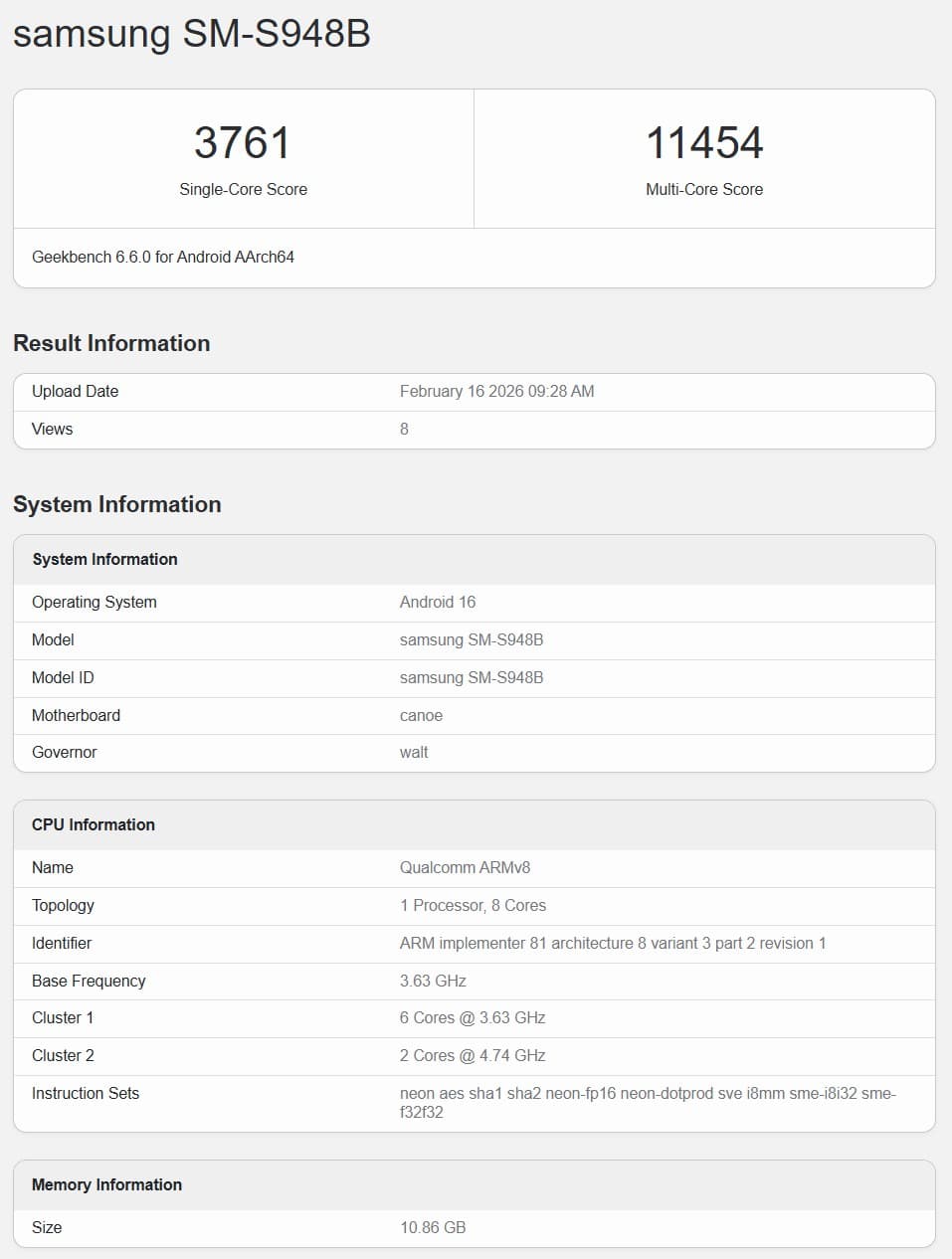 New Benchmark Results for Samsung Galaxy S26 Ultra Smartphone have Emerged