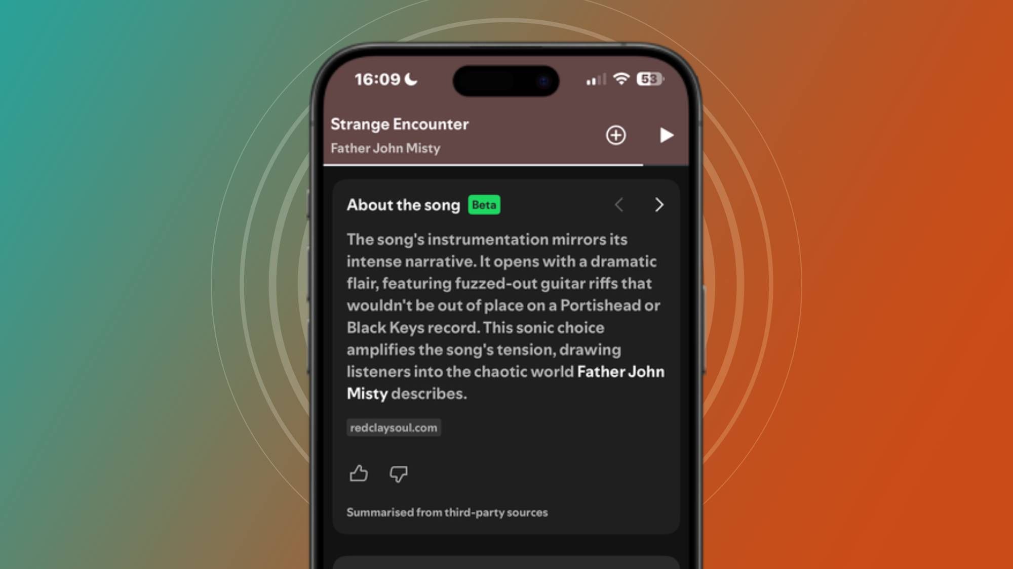 I can’t get enough of Spotify’s new About the Song feature — now I’m learning things about my favorite albums that I never knew before