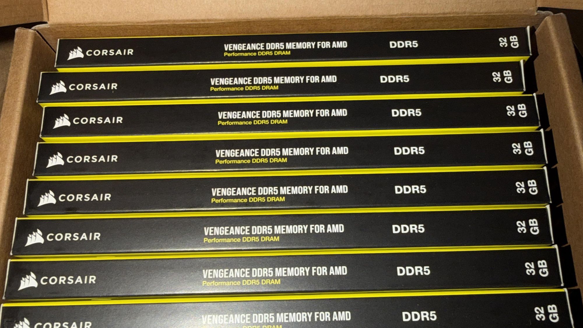 The RAM lottery crowns a new winner — Redditor buys a $300 Corsair Vengeance DDR5 kit and gets sent a box of 10 worth $3,000