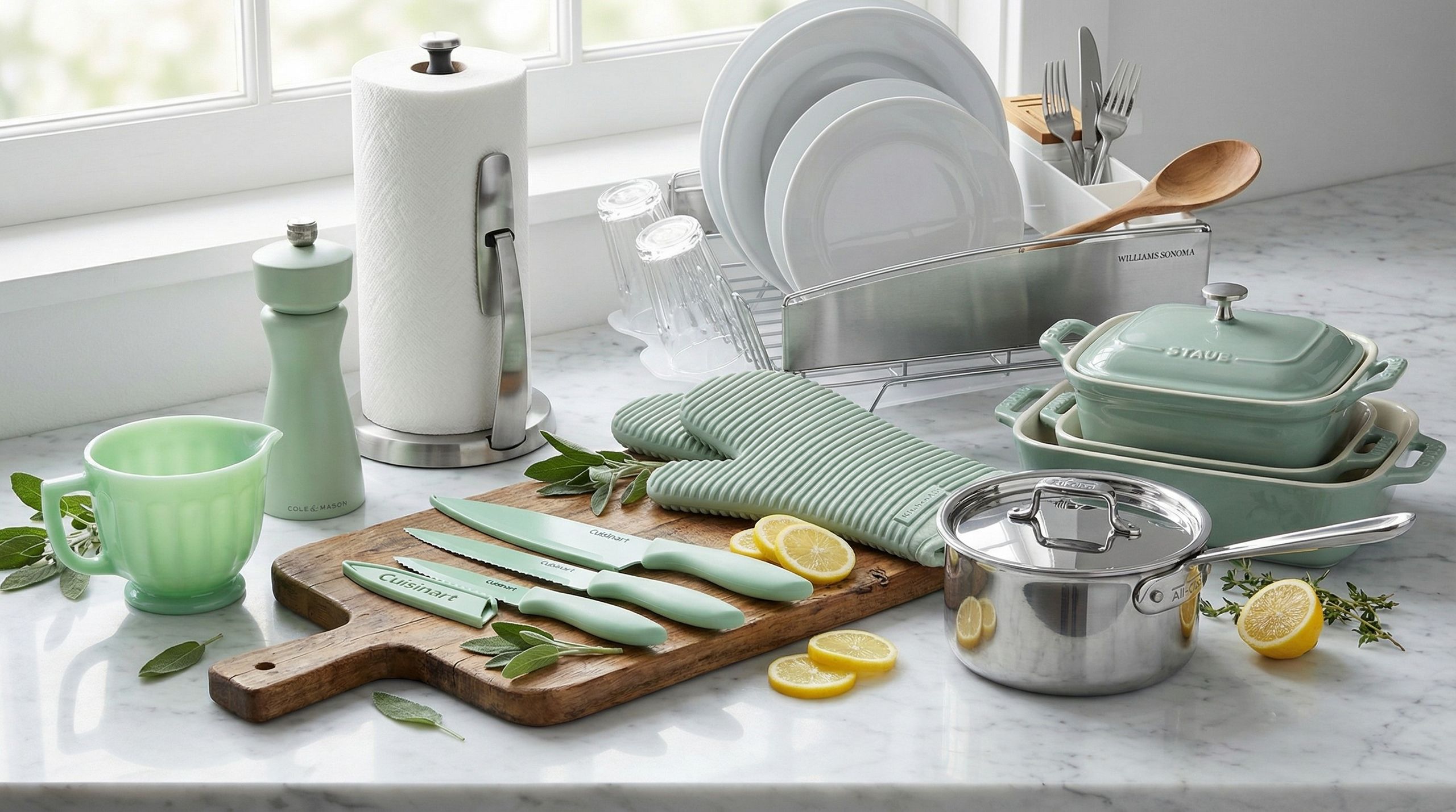 Bring KitchenAid’s official color of the year into your home with mint green and brushed stainless steel accessories — from just $1.49