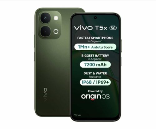 Vivo T5x 5G mobile phone Released overseas: equipped with MediaTek 7400 Turbo chip, 7200mAh battery, and a 6.76-inch 1080P LCD screen.