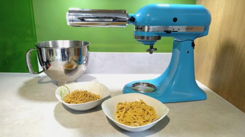 I tried KitchenAid’s new super-easy pasta roller, and making flavored spaghetti is my new favorite hobby