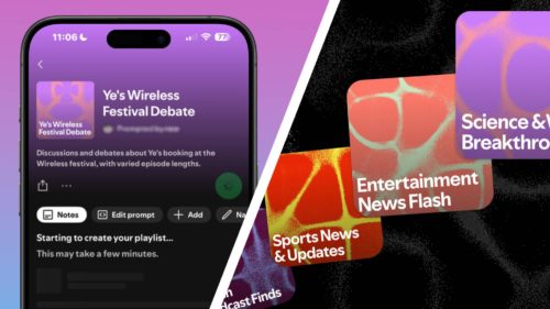 ‘Build me a podcast playlist all about Ye’s performance at Wireless’ — Spotify just unveiled its Prompted Playlist update for podcasts, and I predict a game-changer