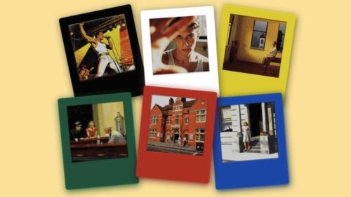 These E Ink fridge magnets display Polaroid-like photos that you can change from your phone