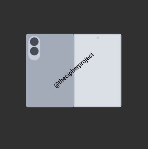New design illustration of Samsung’s wide folding Galaxy Z Fold8 Wide phone has been released