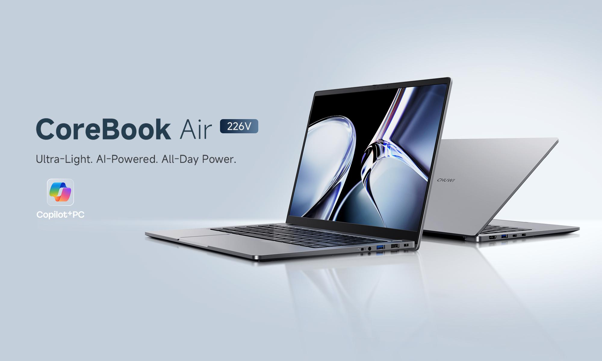 CHUWI Launches New CoreBook Air: A Copilot+ PC with 2.8K Display & Intel Lunar Lake