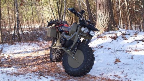 This Cool Motorcycle Has Hollow Wheels That’ll Let You Float It Across Water
