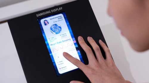 Samsung shows off its latest OLED phone displays — including one that comes with health sensors built in