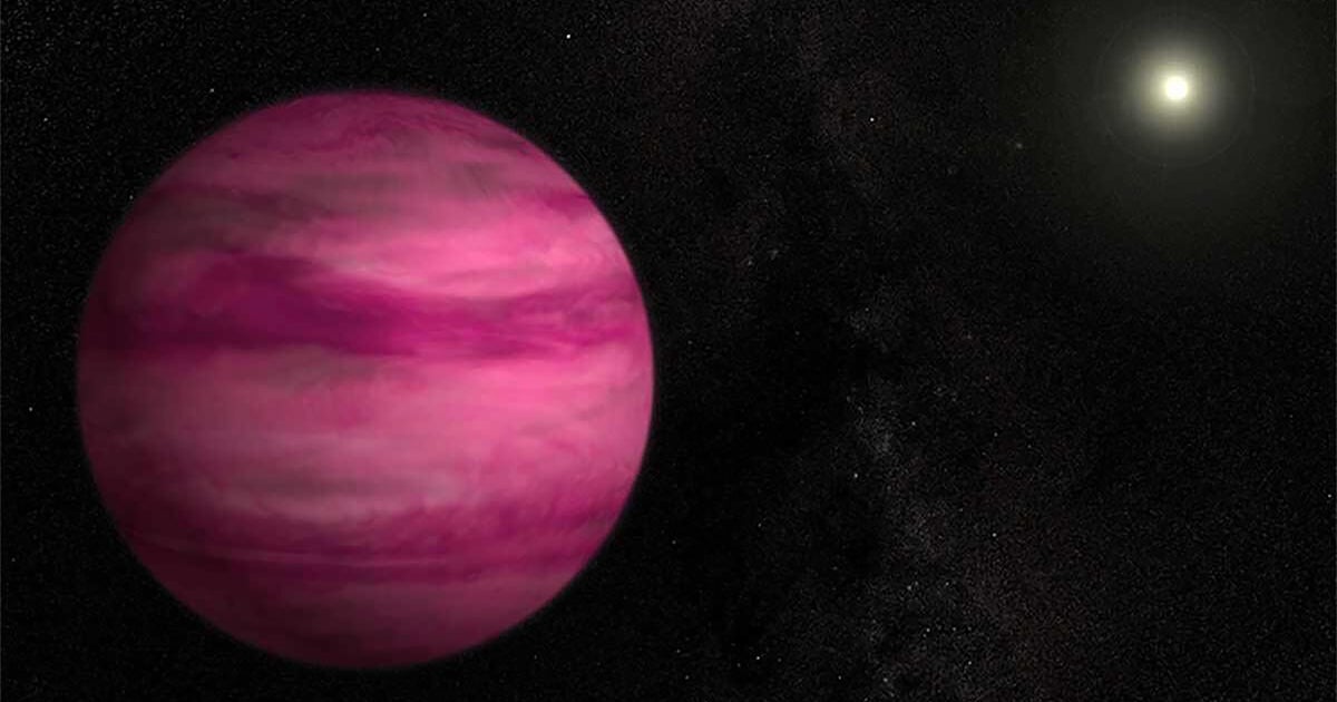 “Pink Planet” is surrounded by salty clouds, researchers using Webb telescope find