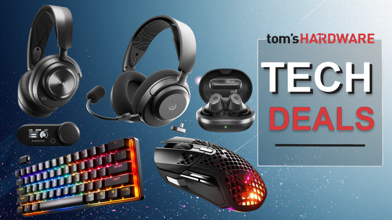 Save up to 45% on SteelSeries headsets, keyboards, and mice — Arctic Nova Pro headset, Apex Pro keyboards, Aerox 5 mouse, and more, are on deep discounts right now
