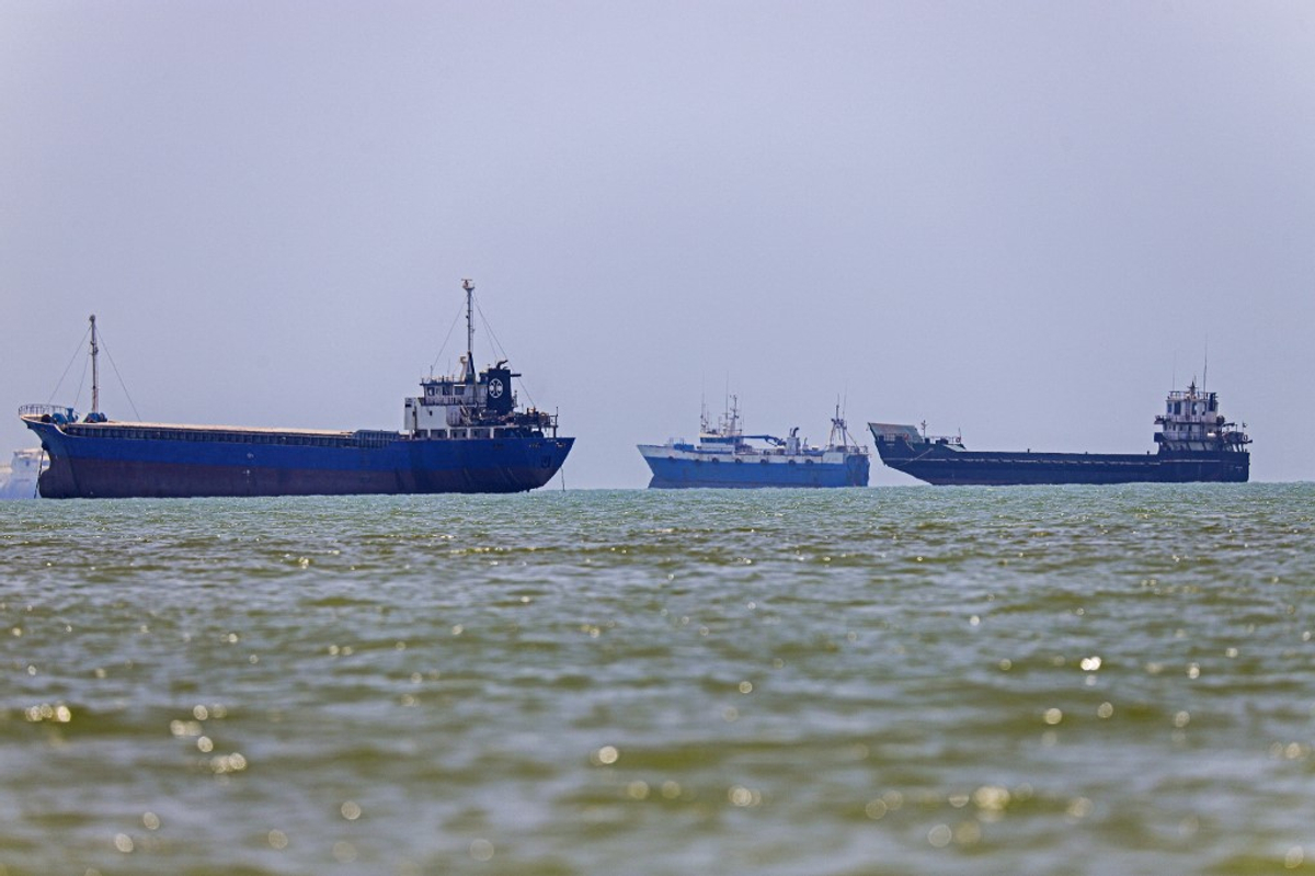 Russian Drone Strike Sets Cargo Ship Ablaze, Kills Crew Member in Black Sea Attack