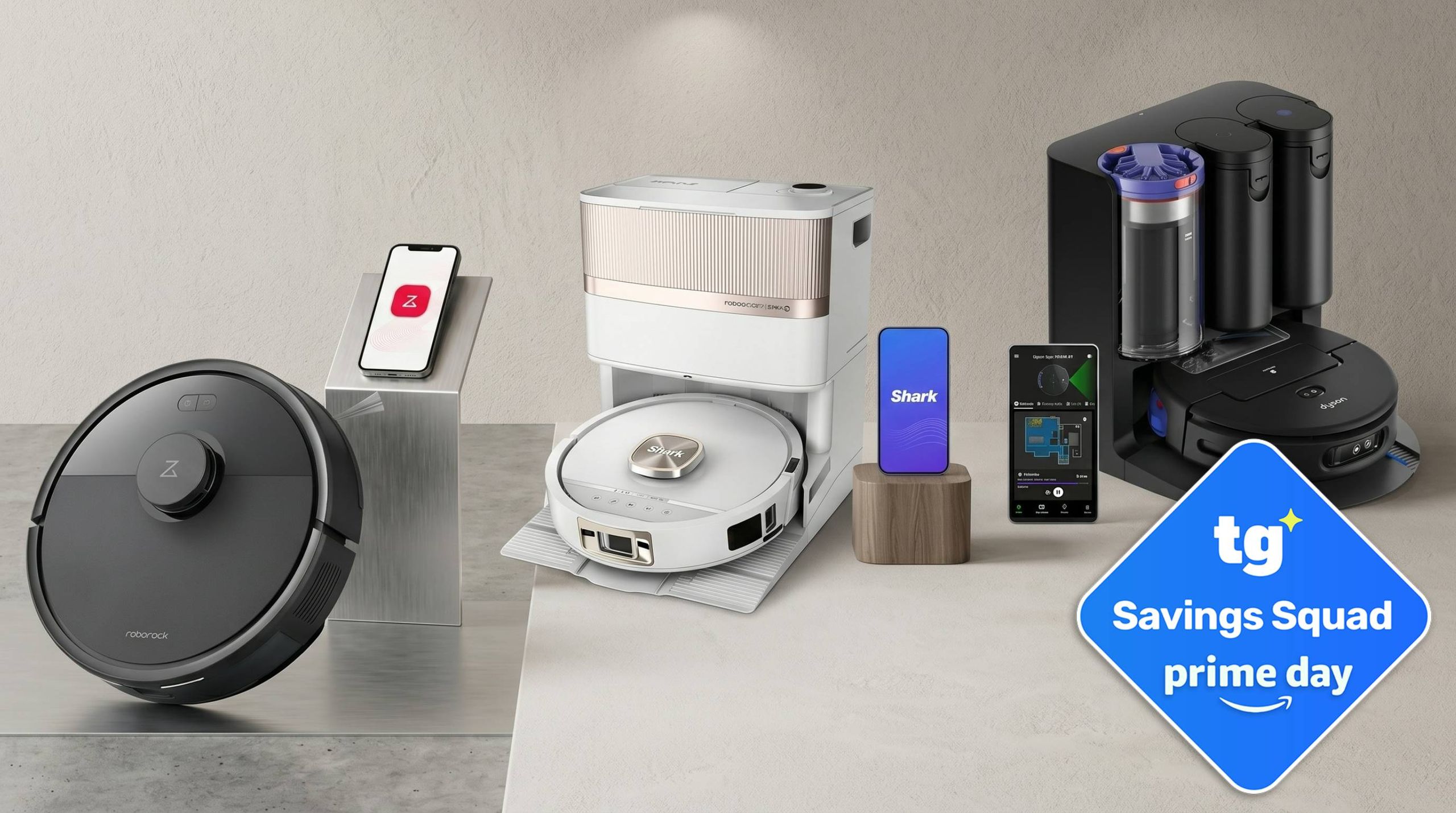 Prime Day robot vacuum deals — clean up with up to 56% off Shark, Dyson and Eufy