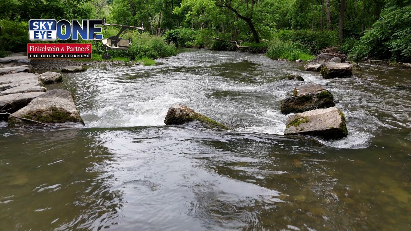 WATCH: SkyEye One drone flies over Ninemile Creek