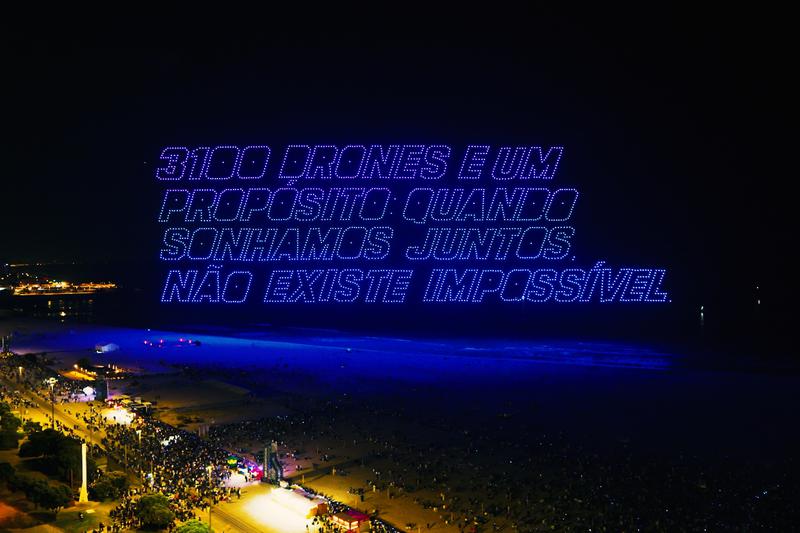 Catalan drone company sets Guinness world record for longest sentence written with drones