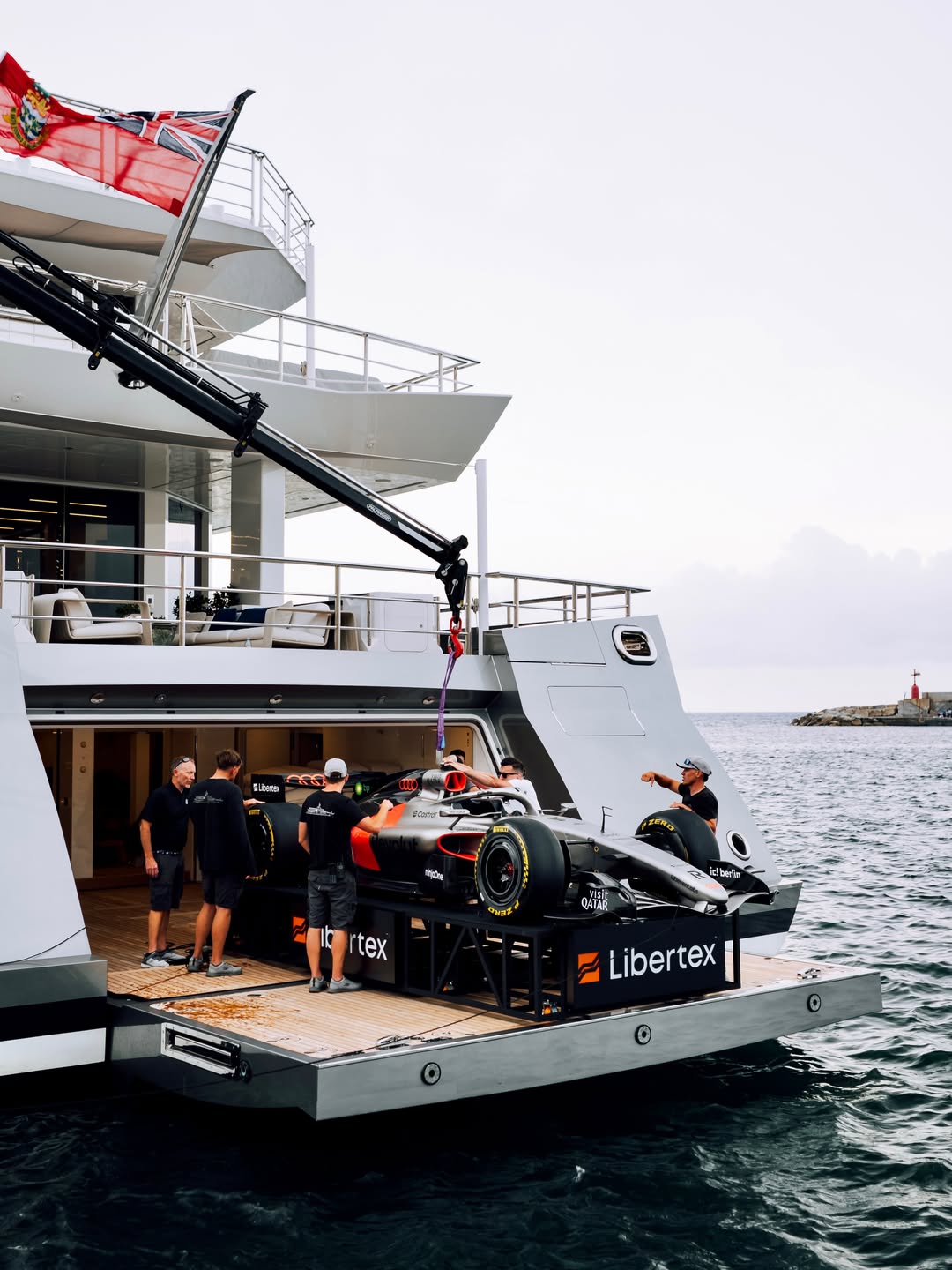 A $75 Million Superyacht Becomes Monaco’s Most Talked-About Garage During Grand Prix Week