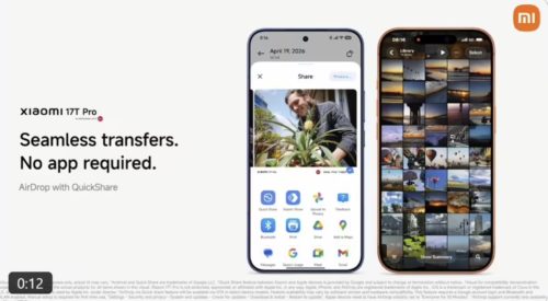 Xiaomi 17T Pro Smartphone has officially Announced Support for Cross-Platform Interoperability, and it is compatible with Apple’s AirDrop Feature
