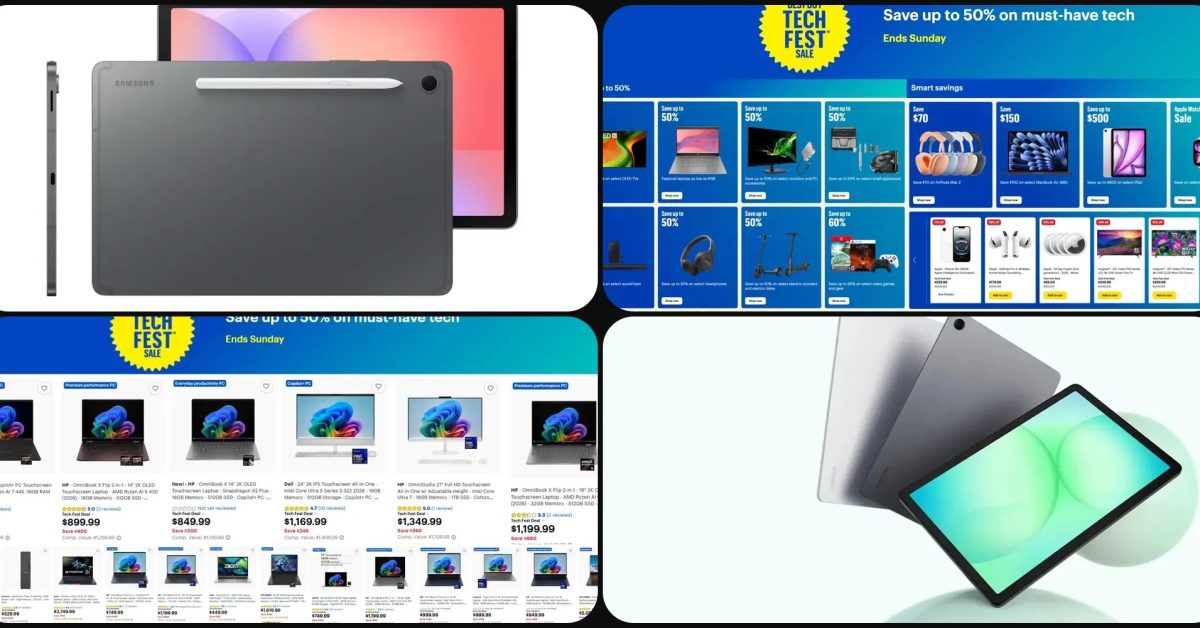Deals: Massive Best Buy Tech Fest sale, Galaxy Tab S10 Lite $249, Tab A11+ $169, latest Copilot+ PCs up to $650 off, more