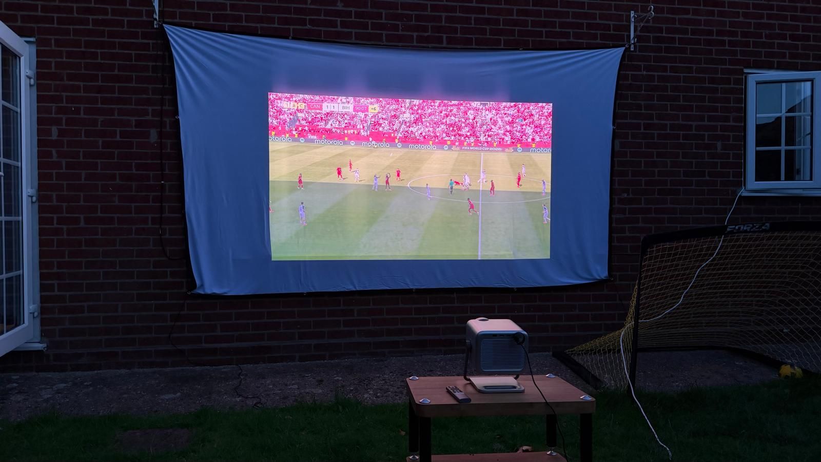 Adventures In AV: I tried to set up a projector in my garden for the World Cup, and it was pretty rubbish (but that’s my fault)