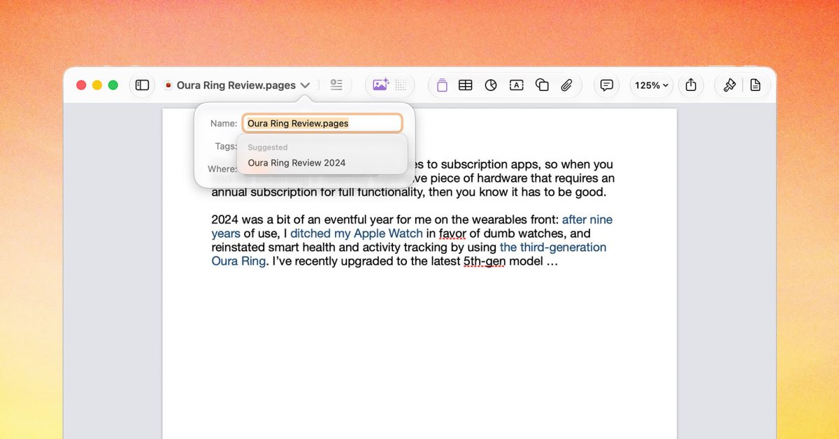 Apple’s productivity apps have a small but useful AI enhancement