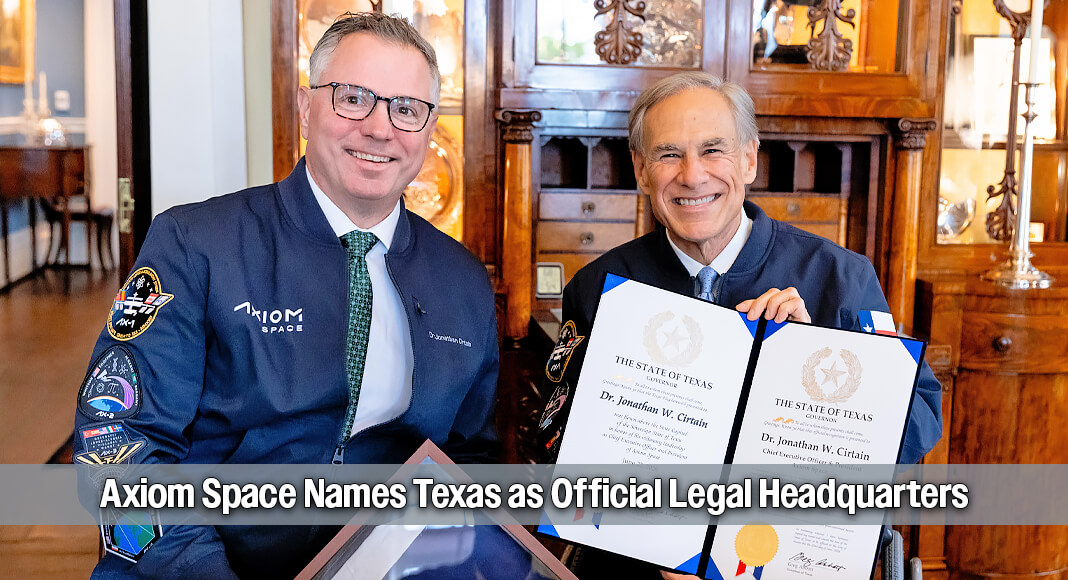 Space Giant Axiom Space officially Shifts Legal Residence to Texas