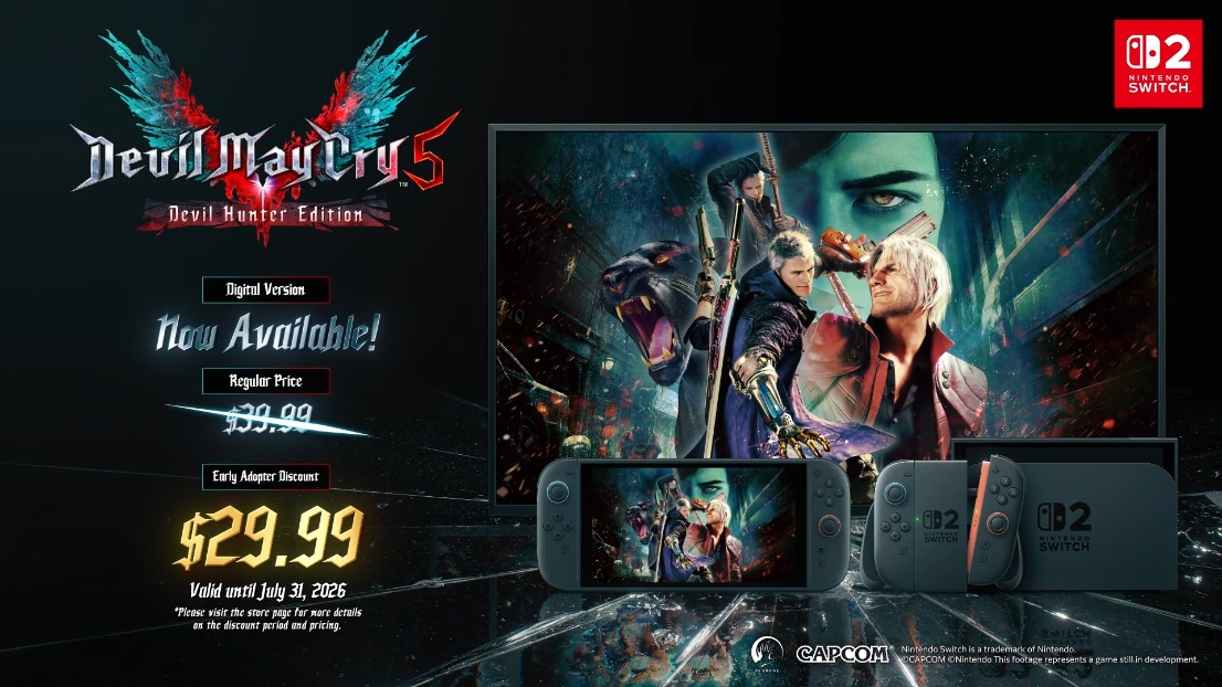 Devil May Cry 5: Devil Hunter Edition Nintendo Switch 2 launch trailer