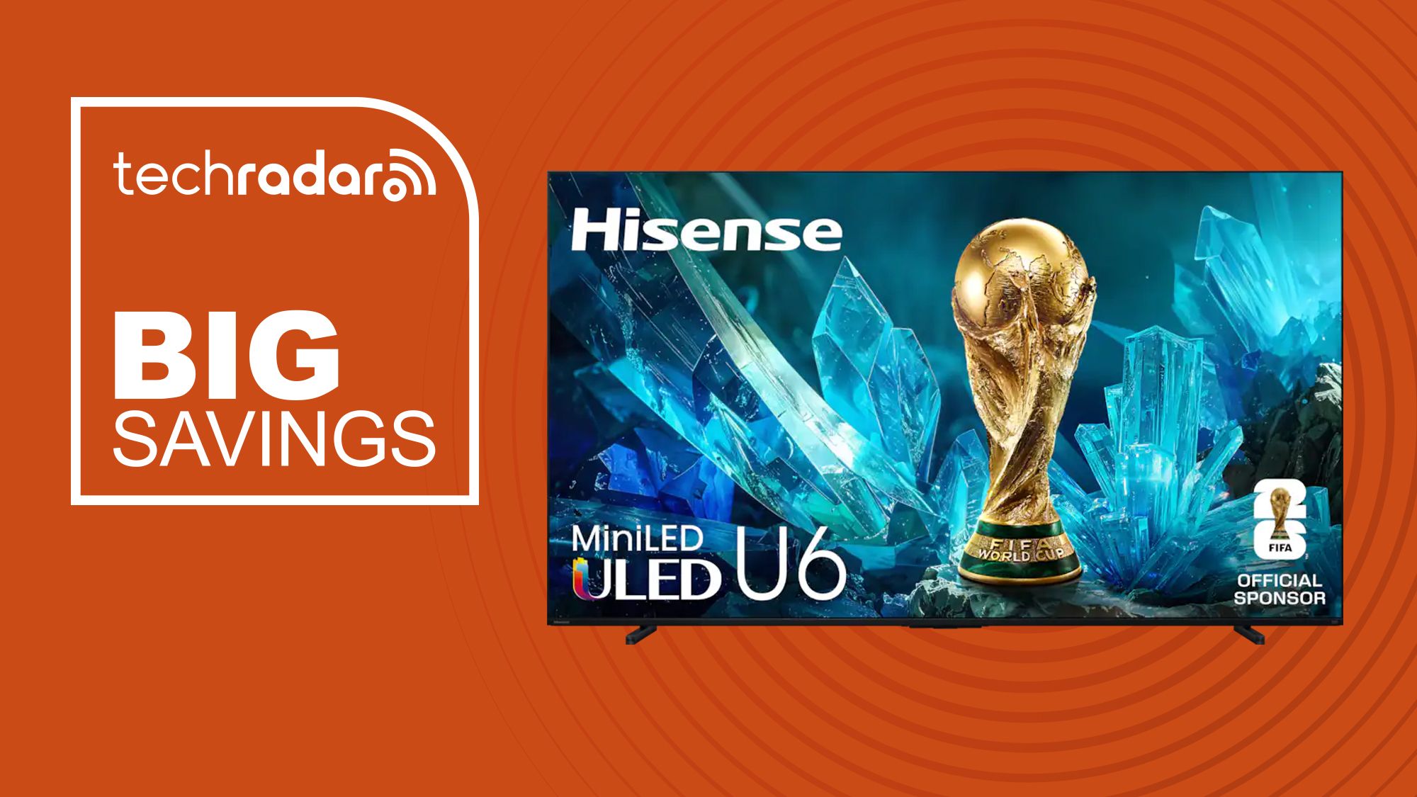 Celebrate the World Cup in style with $1,000 off this absurdly huge 100-inch Hisense U6 Mini-LED TV at Best Buy