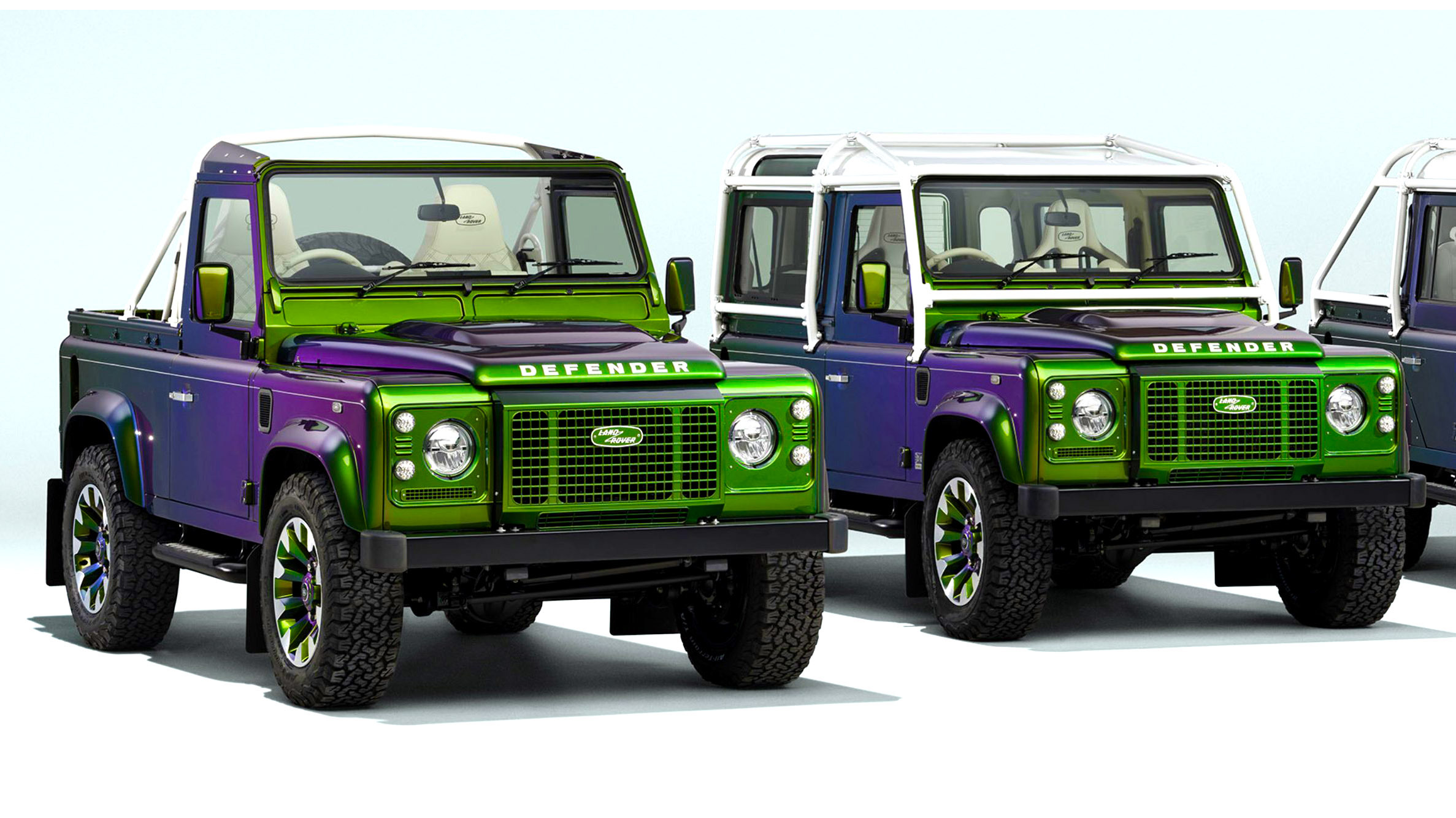 Someone Spent Over $1 Million On Four Defenders Whose Color Won’t Stay One Color | Carscoops