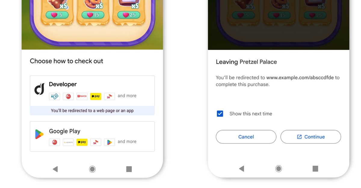 Google is finally opening the Play Store to outside payments