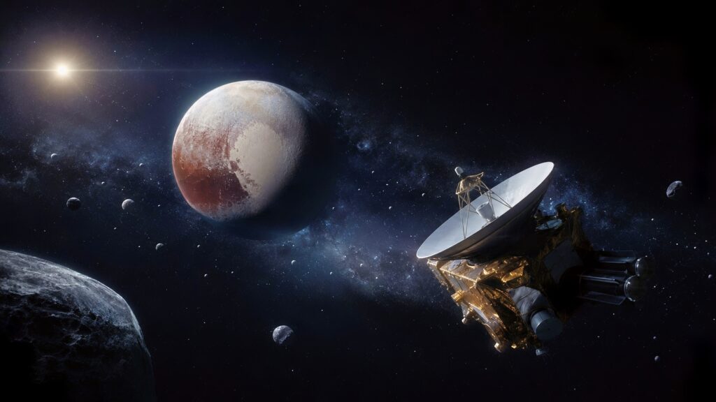 For 85 years after its discovery, Pluto was little more than a dot in a telescope — until 2015, when a piano-sized NASA spacecraft that had traveled more than three billion miles flew past and revealed a world with a 1,000-kilometer heart-shaped glacier of frozen nitrogen and a surface so young it should not exist.